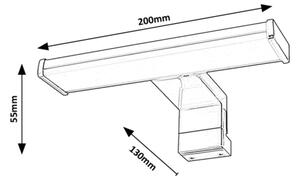 Rabalux 75039 - Illuminazione a LED per specchi da bagno LEVON LED/4W/230V IP44