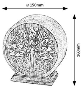 Rabalux 76009 - Lampada da tavolo IGDRASIL 1xE14/15W/230V