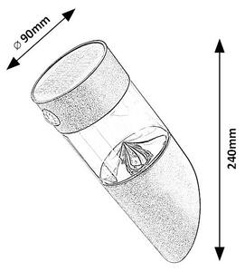 Rabalux 77015 - Luce solare a LED con sensore KAPUAS LED/1,5W/3,7V IP44