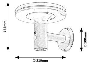 Rabalux 77017 - Luce solare a LED con sensore ALASKA LED/10W/3,7V IP44