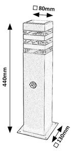 Rabalux 77026 - Lampada da esterno con sensore ANKARA 1xE27/12W/230V IP44
