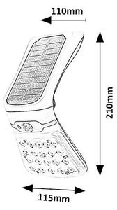 Rabalux 77022 - Lampada solare LED dimmerabile con sensore LED/4W/3,7V IP44