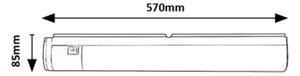 Rabalux 78027 - Illuminazione LED sottopensile con presa DUDDU LED/17W/230V bianco
