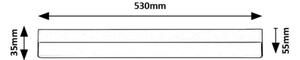 Rabalux 78047 - Lampada LED sottopensile BAND LED/14W/230V 4000K nero
