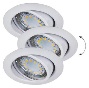 Rabalux 1049 - Set di 3 faretti da incasso LED LITE 3x GU10-LED/3W/230V