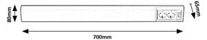 Rabalux 78065 - Lampada LED sottopensile BATH LED/15W/230V 4000K