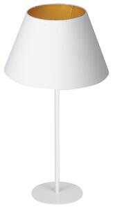 Lampada da tavolo ARDEN 1xE27/60W/230V diametro 30 cm bianco/oro