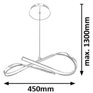 Rabalux 2188 - Lampadario LED a sospensione con filo ANIELA LED/20W/230V