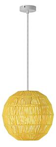 Rabalux 2222 - Lampadario ARSENA 1xE27/60W/230V giallo