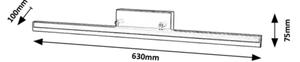 Rabalux 2167 - Illuminazione LED per specchi da bagno EVAN LED/18W/230V 63 cm IP44