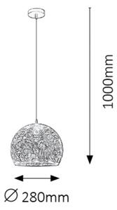 Rabalux 2276 - Lampadario a sospensione con filo MANORCA 1xE27/40W/230V