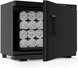Asciugamani elettrico - Armadio riscaldante professionale - Riscaldamento a 360° - 23 litri - Nero