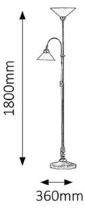 Rabalux 2708 - Lampada da terra MARIAN 2xE27/60W/230V