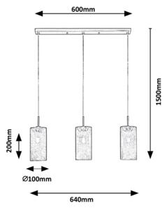 Rabalux - Lampadario su filo 3xE14/25W/230V