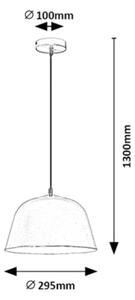 Rabalux 3095 - Lampadario su corda MALIA 1xE27/60W/230V