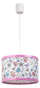 Rabalux - Lampadario a sospensione per bambini 1xE27/40W/230V rosa