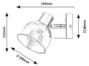 Rabalux 3248 - Faretto da parete TARIEN 1xE14/40W/230V