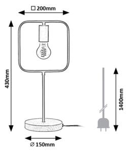 Rabalux 3219 - Lampada da tavolo RUFIN 1xE27/40W/230V