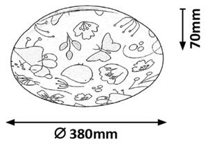 Rabalux 3416 - Plafoniera LED per bambini HANKA LED/24W/230V