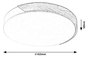 Rabalux 3527 - Plafoniera LED MAPLE LED/24W/230V bianco