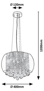 Rabalux - Lampadario di cristallo su filo 6xG9/40W/230V