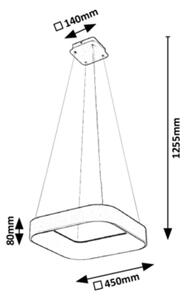 Rabalux - Lampadario LED dimmerabile su filo LED/28W/230V tondo + TC 3000-6000K