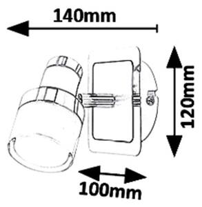 Rabalux 5021 - Applique LED HAROLD LED/5W/230V IP44