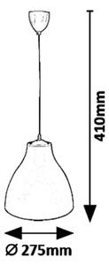 Rabalux 5059 - Lampadario a sospensione con filo MORRIS 1xE27/40W/230V
