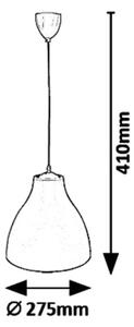 Rabalux 5060 - Lampadario a sospensione con filo MORRIS 1xE27/40W/230V