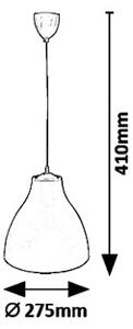 Rabalux 5058 - Lampadario a sospensione con filo MORRIS 1xE27/40W/230V