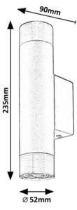 Rabalux 5073 - Applique ZIRCON 2xGU10/5W/230V