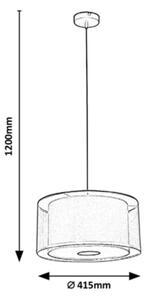 Rabalux - Lampadario su filo 3xE27/40W/230V