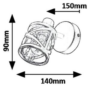 Rabalux 5335 - Luce Spot da parete OBERON 1xE14/40W/230V
