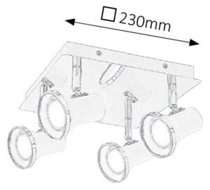 Rabalux 5500 - LED Luce Spot da bagno STEVE 4xGU10/4,5W/230V