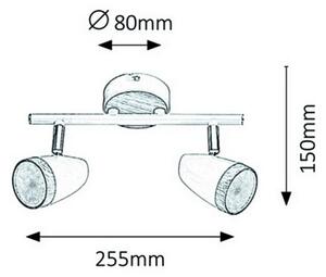 Rabalux 5565 - Faretto LED KAREN 2xLED/4W/230V