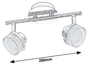 Rabalux 5636 - Luce Spot a LED da soffitto PADMA 2xLED/5W/230V
