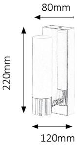 Rabalux 5749 - Applique da bagno LED JIM LED/5W/230V IP44