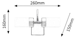 Rabalux 5714 - Applique a LED da bagno BETTY 2xLED/4W/230V cromo lucido
