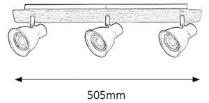 Rabalux 5904 - LED Faretto MAC 3xGU10/35W/230V