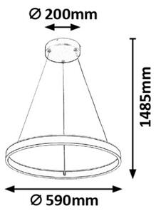 Rabalux 6299 - Lampadario LED a sospensione con filo LED/36W/230V + Tc