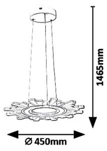 Rabalux 6210 - Lampadario LED a sospensione con filo FELICITY LED/30W/230V