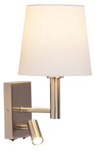 Rabalux 6539 - Lampada da parete LED HARVEY E27/40W + LED/3W