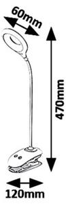 Rabalux 6448 - Lampada LED dimmerabile con clip HARRIS LED/4W