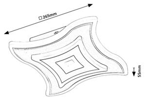 Rabalux 6958 - LED Plafoniera TANELI LED/20W/230V 3000/4000/6000K