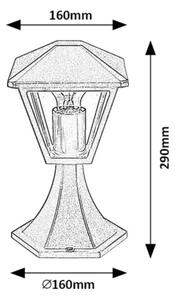Rabalux 7148 - Lampada esterna PARAVENTO 1xE27/40W/230V IP44