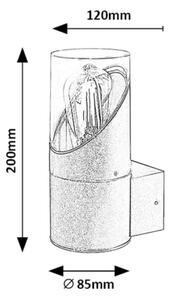 Rabalux 7236 - Lampada da parete esterna NOVIGRAD 1xE27/28W/230V IP54