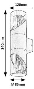 Rabalux 7237 - Lampada da parete esterna NOVIGRAD 2xE27/28W/230V IP54
