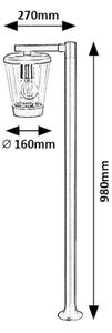 Rabalux 7269 - Lampada esterna SAVANO 1xE27/40W/230V IP44
