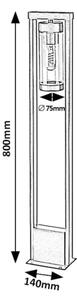 Rabalux 7387 - Lampada esterna KOLTA 1xE27/12W/230V IP44