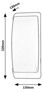 Rabalux 7797 - Applique da esterno OPOLE 1xE27/12W/230V IP65